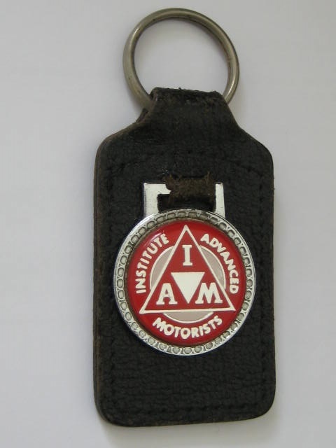 Click the image for more info INSTITUTE ADVANCED MOTORISTS KEY RING INSTITUTE