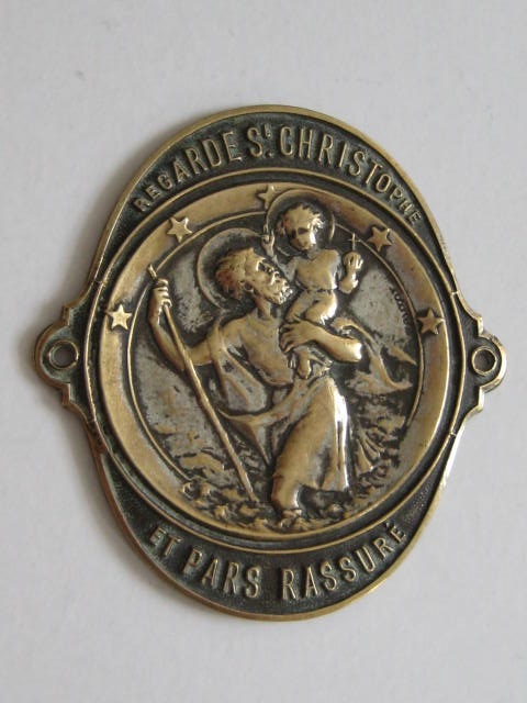 ST. CHRISTOPHER DASHBOARD PLAQUE ST.