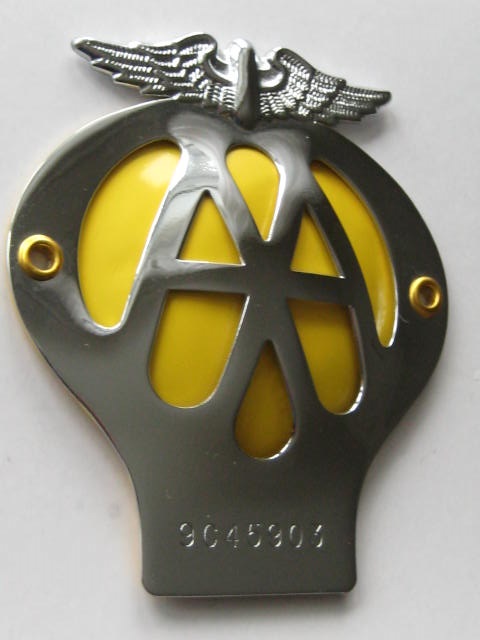 Click the image for more info AA CAR BADGE GRILLE FITTING 1946 - 1967 AA
