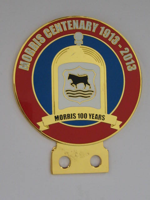 Click the image for more info MORRIS CENTENARY CAR BADGE MORRIS