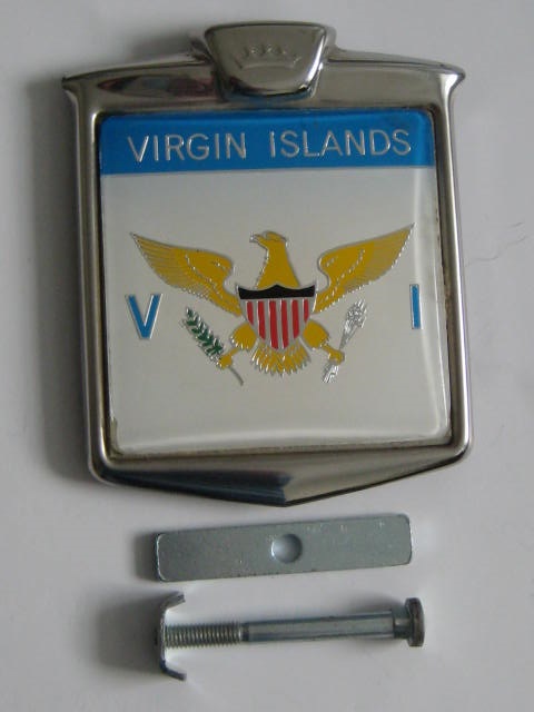 Click the image for more info VIRGIN ISLANDS CAR BADGE VIRGIN