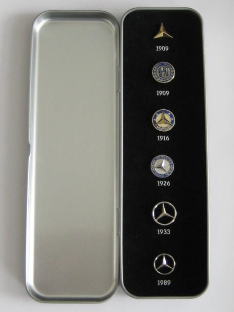 Click the image for more info MERCEDES BENZ HISTORIC SET OF PIN BADGES MERCEDES