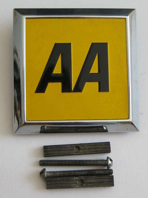 Click the image for more info AA CAR BADGE FIRST OF THE SQUARE DESIGN AA