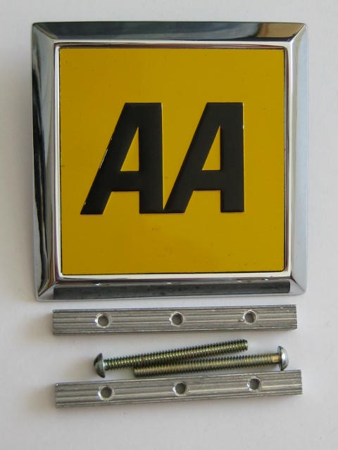 Click the image for more info 1967 AA CAR GRILLE BADGE 1967
