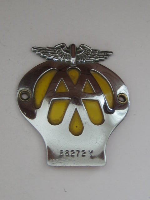 Click the image for more info SMALL SIZE AA CAR GRILLE BADGE SMALL