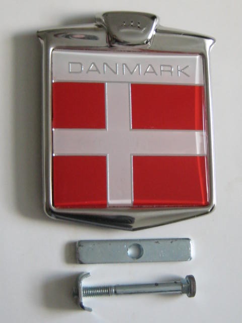 Click the image for more info DENMARK CAR GRILLE BADGE DENMARK