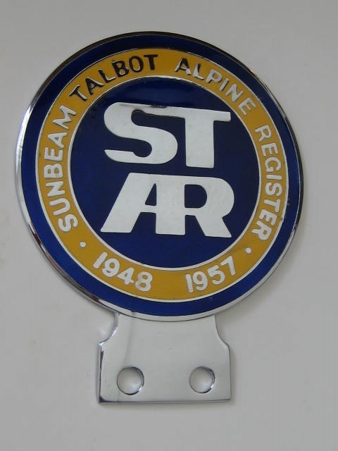Click the image for more info SUNBEAM TALBOT ALPINE REGISTER CAR BADGE SUNBEAM