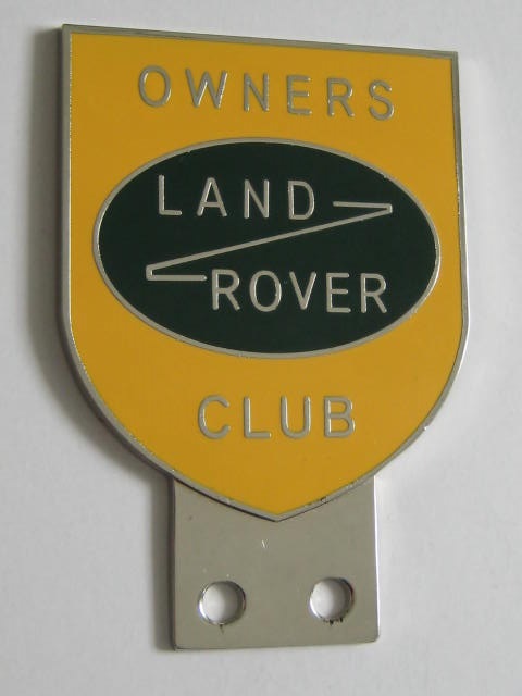 Click the image for more info LAND ROVER OWNERS CLUB BADGE LAND