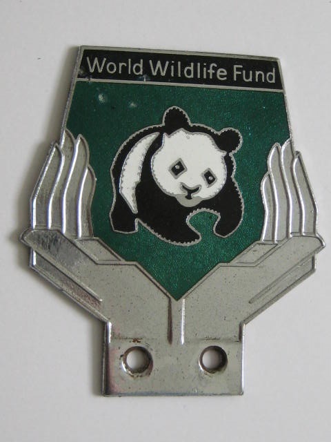 Click the image for more info WORLD WILDLIFE FUND CAR BADGE WORLD
