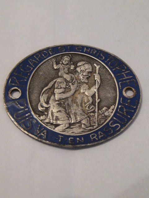 Click the image for more info ST CHRISTOPHER DASHBOARD PLAQUE ST