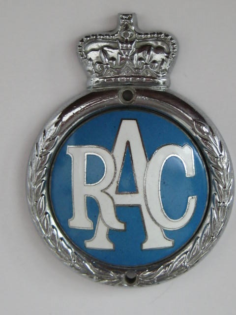 Click the image for more info RAC ASSOCIATE CAR BADGE 1960 - 1973 RAC