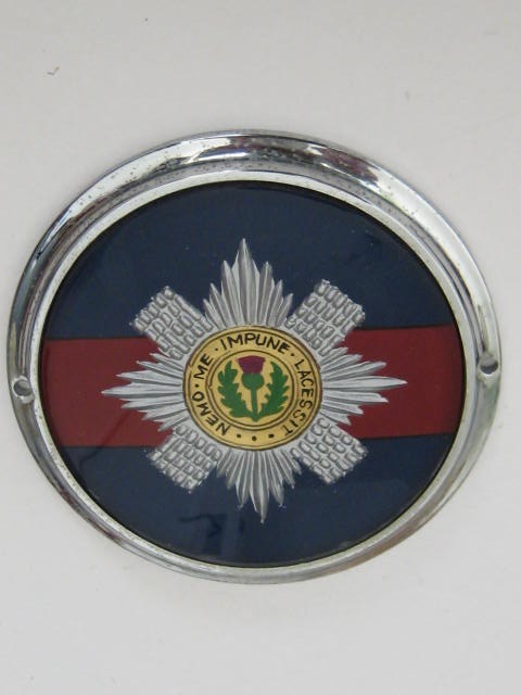 Click the image for more info SCOTS GUARDS CAR BADGE SCOTS