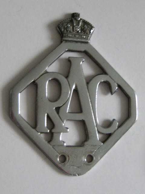 Click the image for more info RAC CAR BADGE EARLY 1940'S RAC