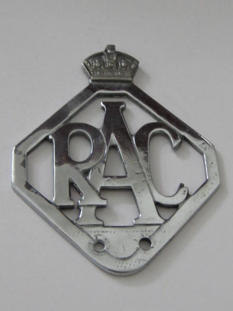 Click the image for more info 1940'S RAC CAR BADGE 1940'S