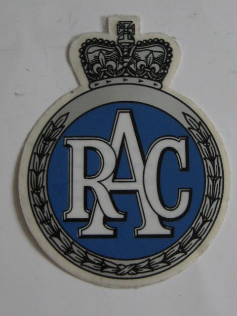 Click the image for more info ORIGINAL 1960'S RAC WINDOW STICKER ORIGINAL