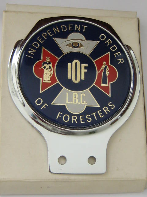 Click the image for more info INDEPENDENT ORDER OF FORESTERS CAR BADGE INDEPENDENT
