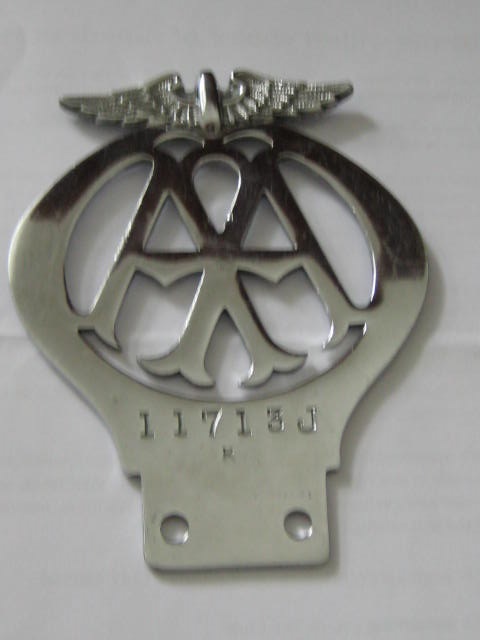 Click the image for more info AA CAR BADGE 1937 - 1939 AA