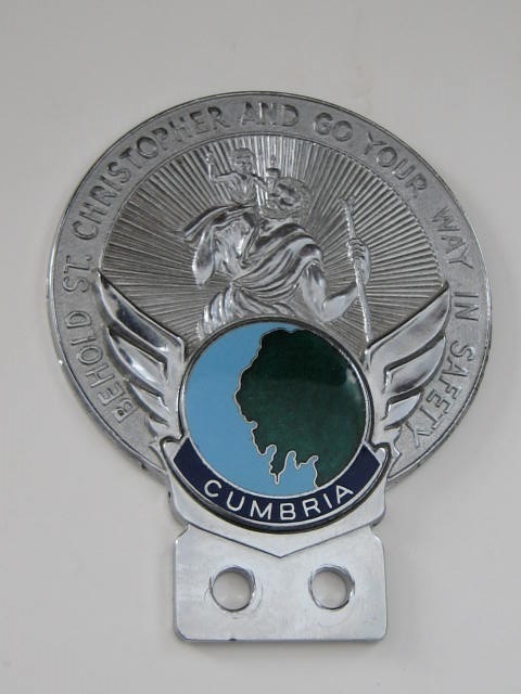 Click the image for more info CUMBRIA ST. CHRISTOPHER CAR BADGE CUMBRIA