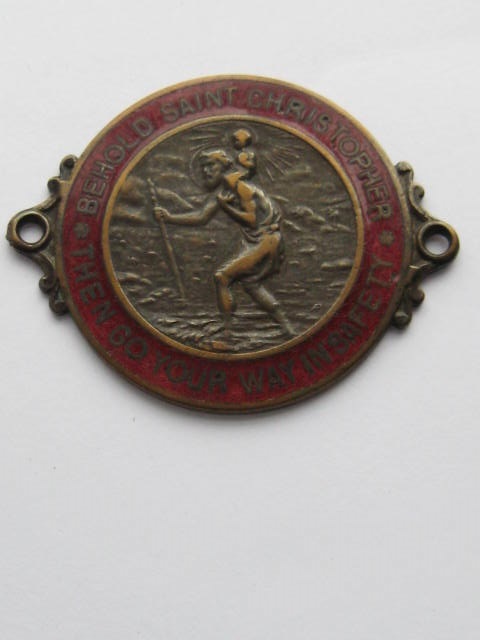 Click the image for more info ST CHRISTOPHER DASHBOARD PLAQUE ST