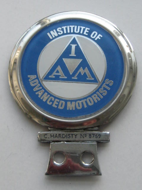 Click the image for more info INSTITUTE ADVANCED MOTORISTS COMMERCIAL DRIVER CAR BADGE INSTITUTE
