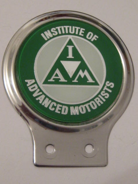 Click the image for more info INSTITUTE ADVANCED MOTORISTS MOTORCYCLISTS CAR BADGE INSTITUTE
