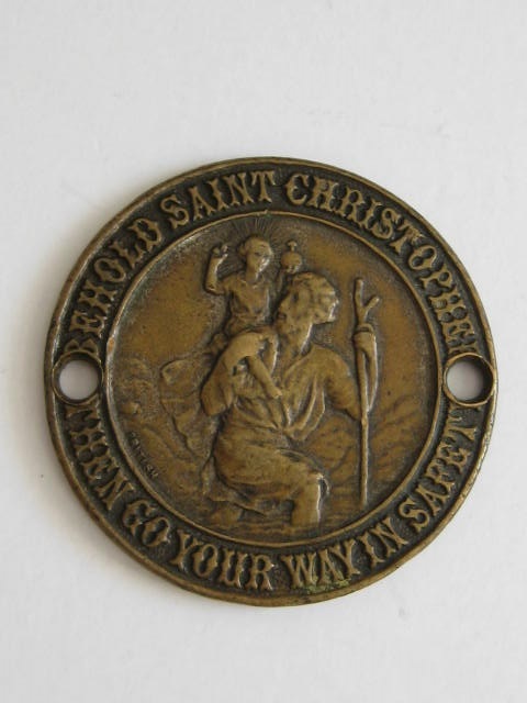 Click the image for more info ST. CHRISTOPHER DASHBOARD PLAQUE ST.