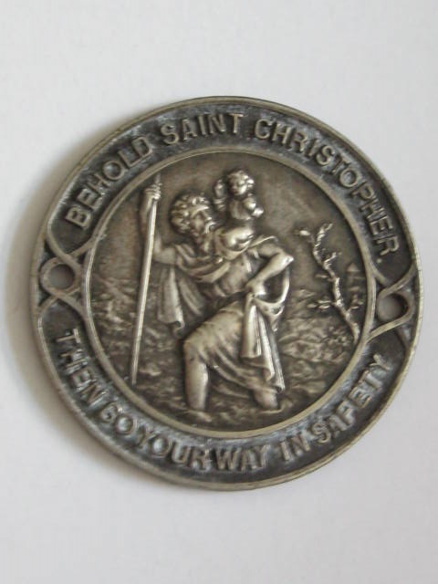 Click the image for more info ST. CHRISTOPHER DASHBOARD PLAQUE ST.