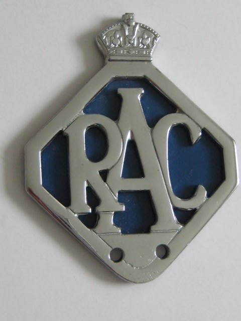 Click the image for more info RAC ASSOCIATE CAR BADGE 1946 - 1954 RAC