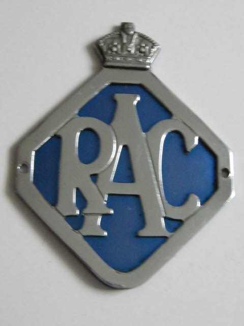 Click the image for more info RAC ASSOCIATE CAR BADGE 1946 - 1954 RAC