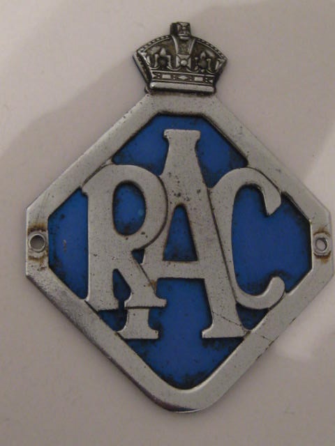 Click the image for more info RAC ASSOCIATE CAR BADGE 1946 - 1954 RAC