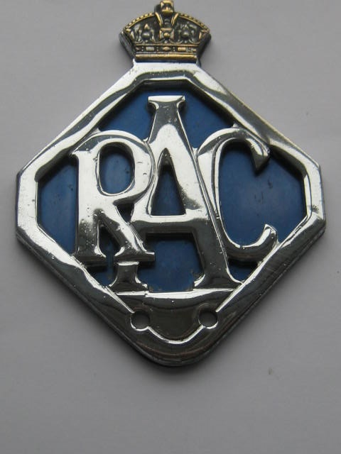 Click the image for more info RAC ASSOCIATE CAR BADGE 1946 - 1954 RAC