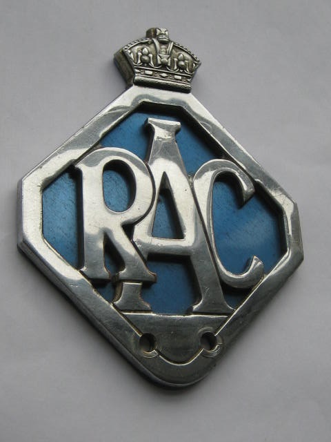 Click the image for more info RAC ASSOCIATE CAR BADGE 1946 - 1954 RAC