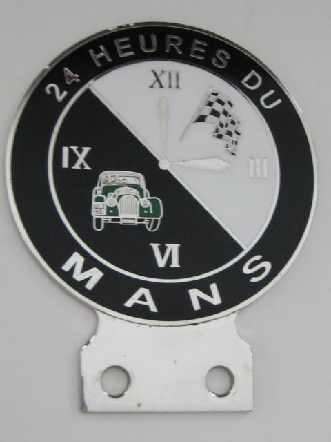 Click the image for more info MORGAN 24 HEURES LE MANS CAR BADGE MORGAN