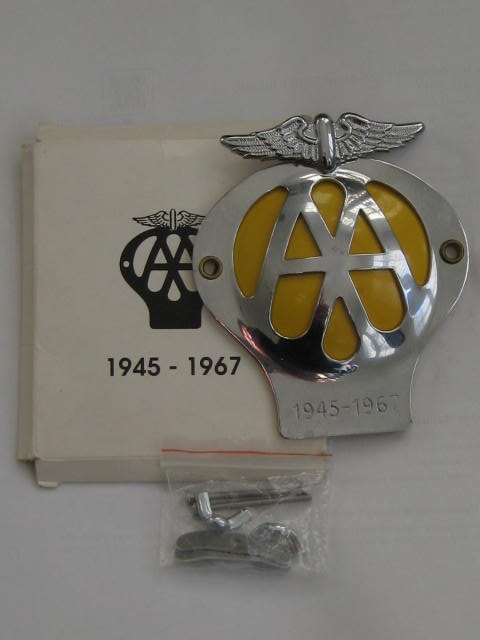 Click the image for more info AA CAR BADGE 1945 - 1967 AA