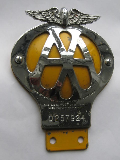 Click the image for more info AA BADGE 1945 - 1967 AA