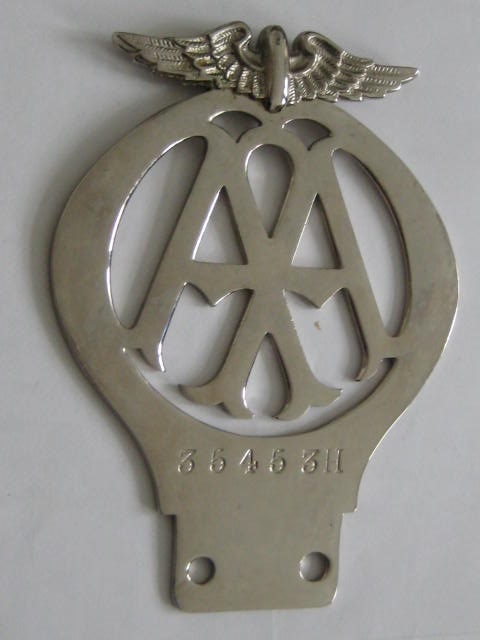 Click the image for more info AA BADGE 1930 - 1945 AA