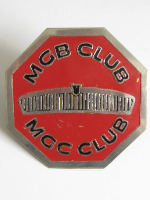 Click the image for more info MGB CLUB & MGC CLUB CAR BADGE MGB