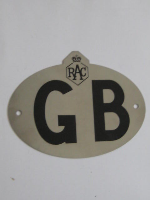 Click the image for more info RAC GB TOURING PLATE RAC