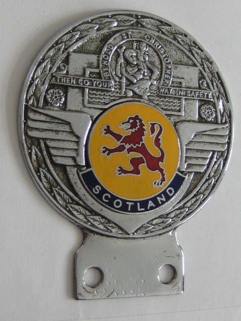 Click the image for more info SCOTLAND ST CHRISTOPHER CAR BADGE SCOTLAND