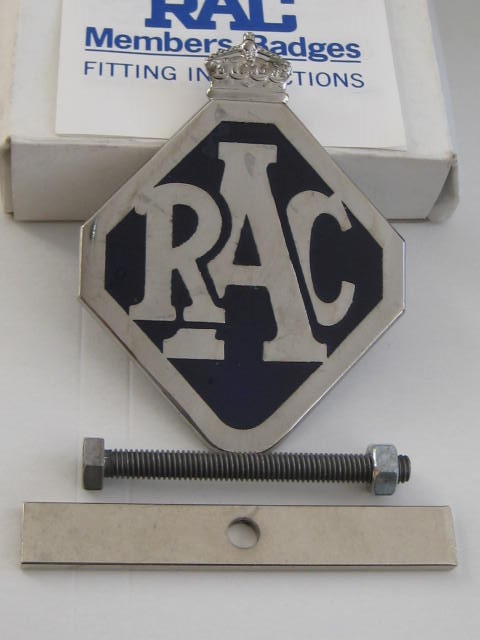 Click the image for more info RAC GRILLE BADGE FOR MEMBERS LIVING ABROAD RAC