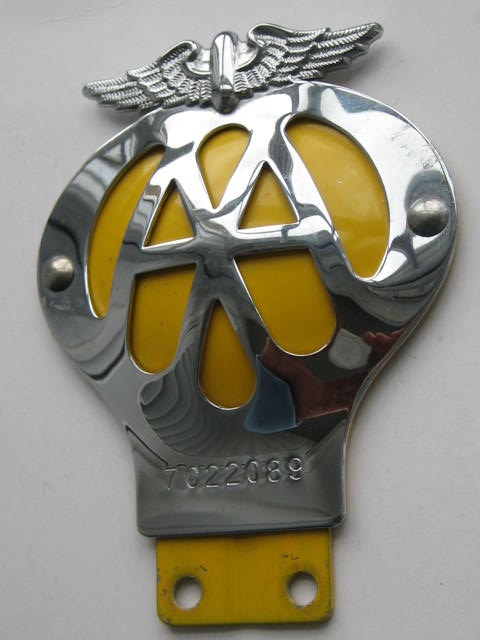 Click the image for more info AA BADGE 1945 - 1967 AA