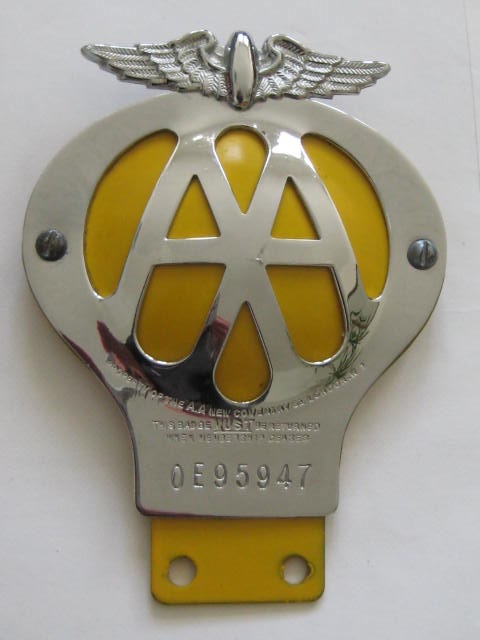 Click the image for more info AA BADGE 1945 - 1967 AA