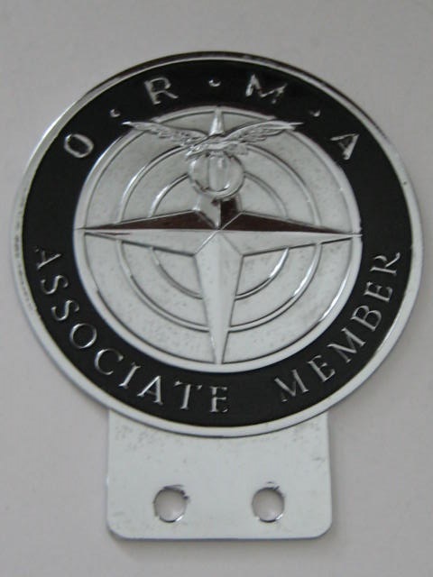 Click the image for more info OWEN ( BRM ) F 1 RACING MOTOR ASSOCIATION CAR BADGE OWEN