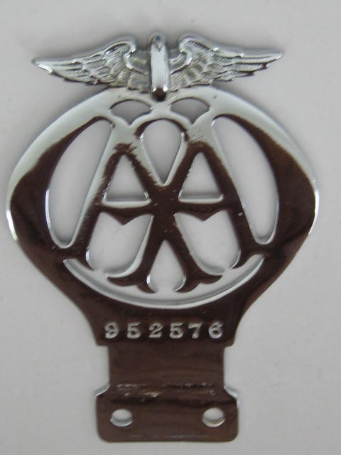 Click the image for more info AA BADGE FROM 1929 / 1930 AA