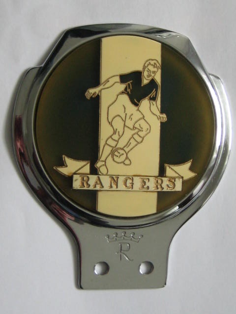 Click the image for more info RANGERS FOOTBALL CLUB CAR BADGE RANGERS
