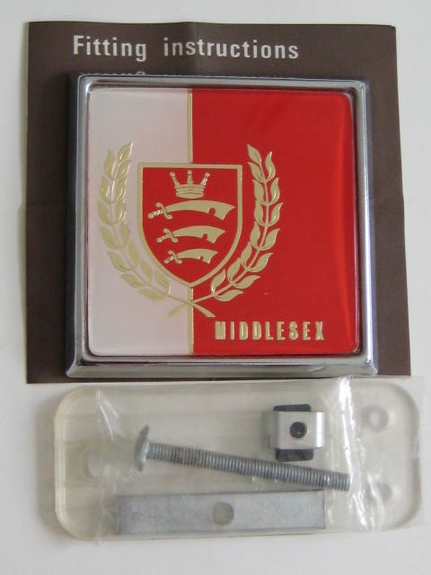 Click the image for more info MIDDLESEX CAR BADGE MIDDLESEX