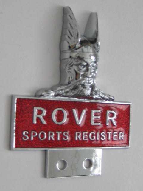 Click the image for more info ROVER SPORTS REGISTER CAR BADGE ROVER