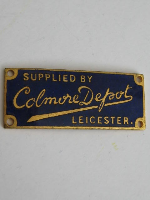 Click the image for more info COLMORE DEPOT LEICESTER DEALER DASHBOARD PLAQUE COLMORE