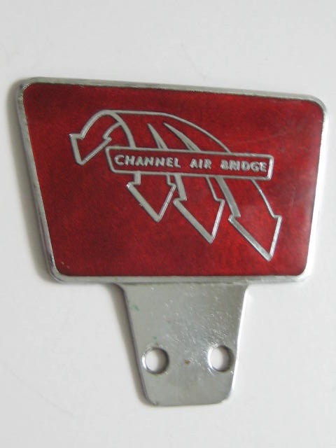 Click the image for more info CHANNEL AIR BRIDGE CAR BADGE CHANNEL