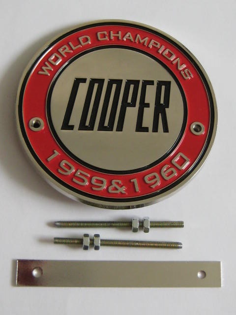 Click the image for more info COOPER WORLD CHAMPIONS GRILLE BADGE COOPER